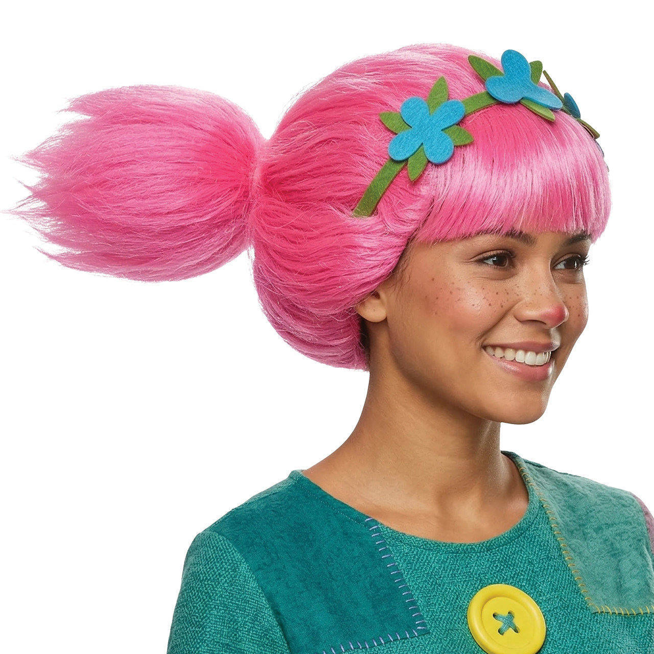 Pink Poppy Troll Wig