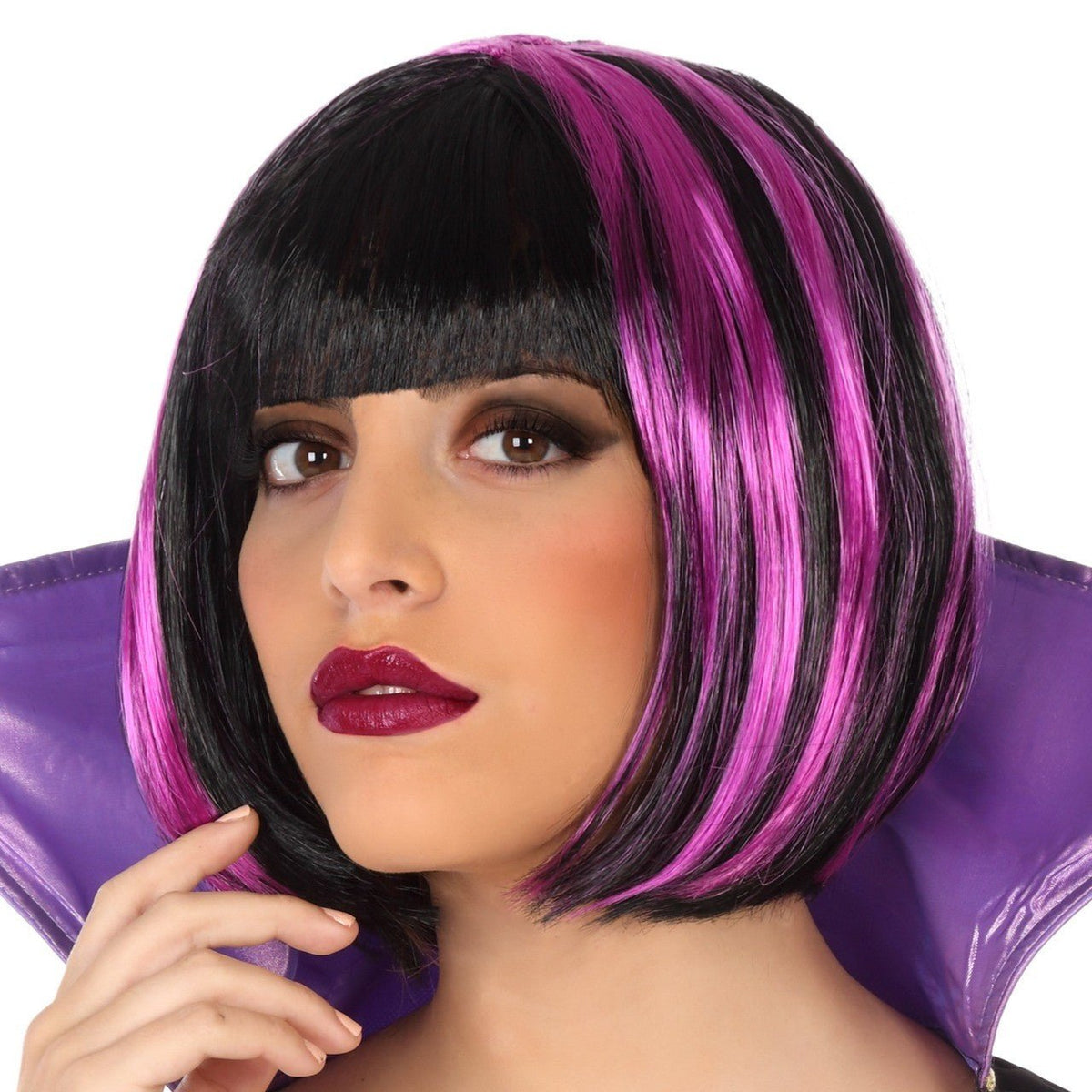 Short Purple Vampiress Wig