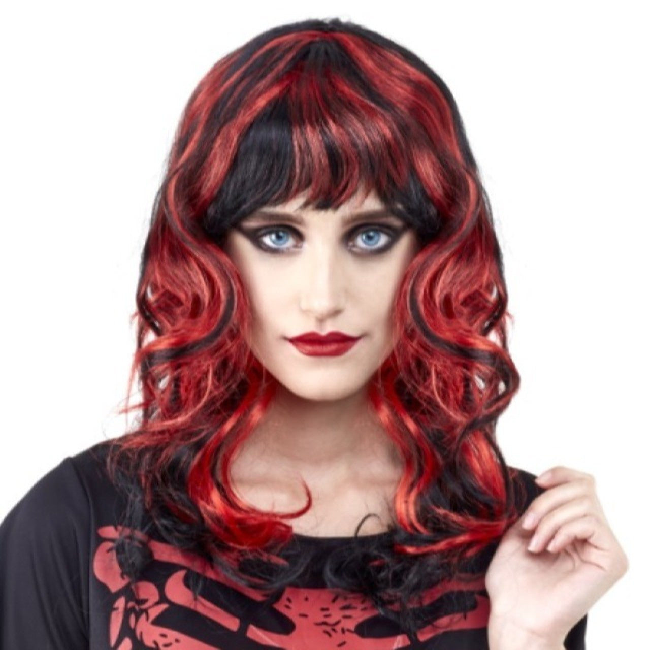 Vampire Woman Wig with Highlights