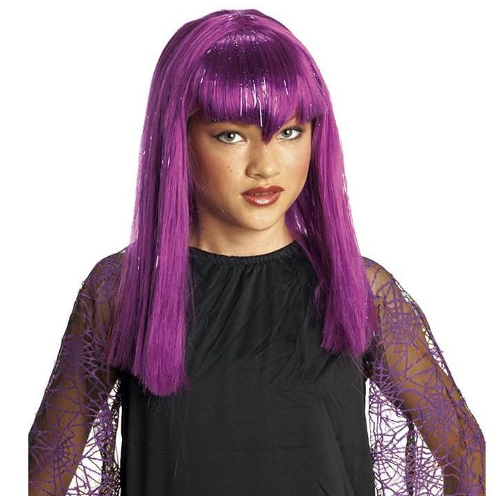 Girls Naughty Vampire Purple Wig