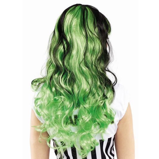 Sinister Green and Black Wig