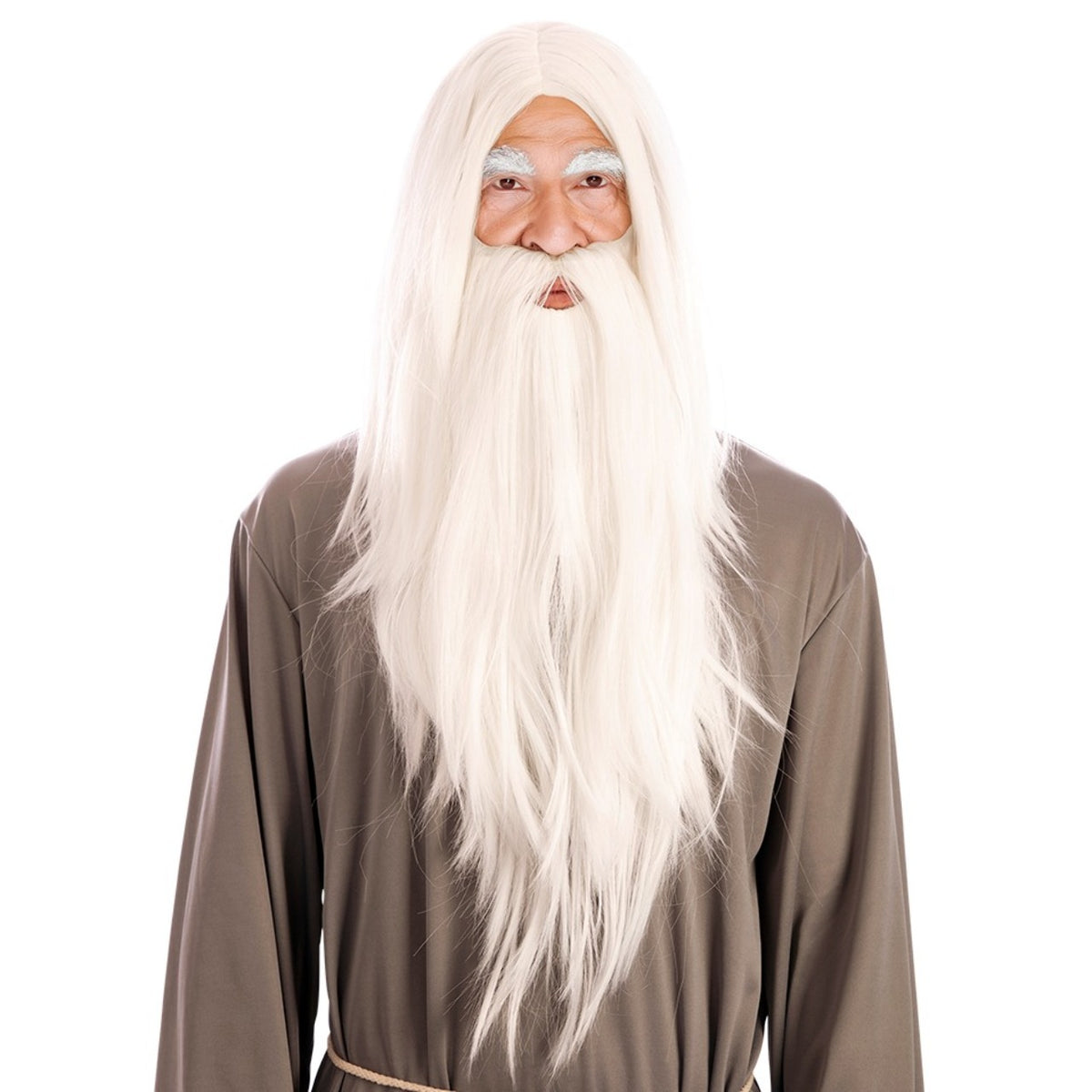 White Wizard Wig and Beard