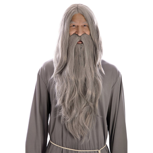 Grey Wizard Wig and Beard