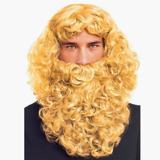 Blond Eco Wise King Wig and Beard