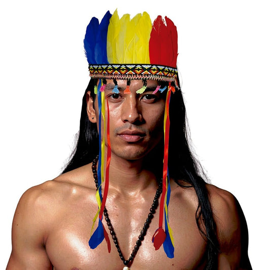 Colourful Feather Indian Headdress