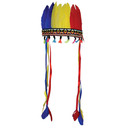 Colourful Feather Indian Headdress