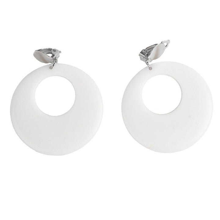 White Flamenco Earrings