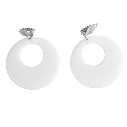 White Flamenco Earrings