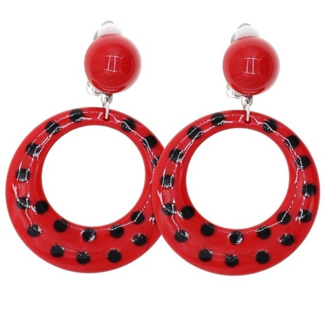 Red and Black Flamenco Earrings