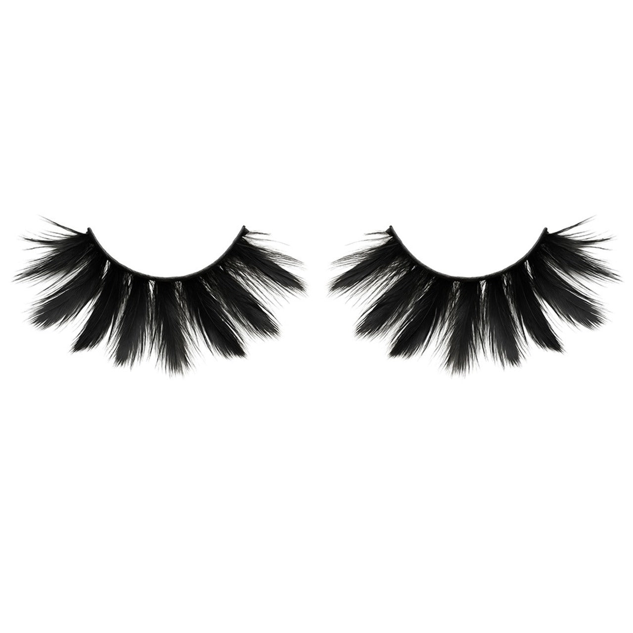 Black Feather Eyelashes