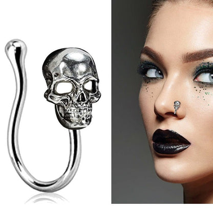 Skull Nose Piercing
