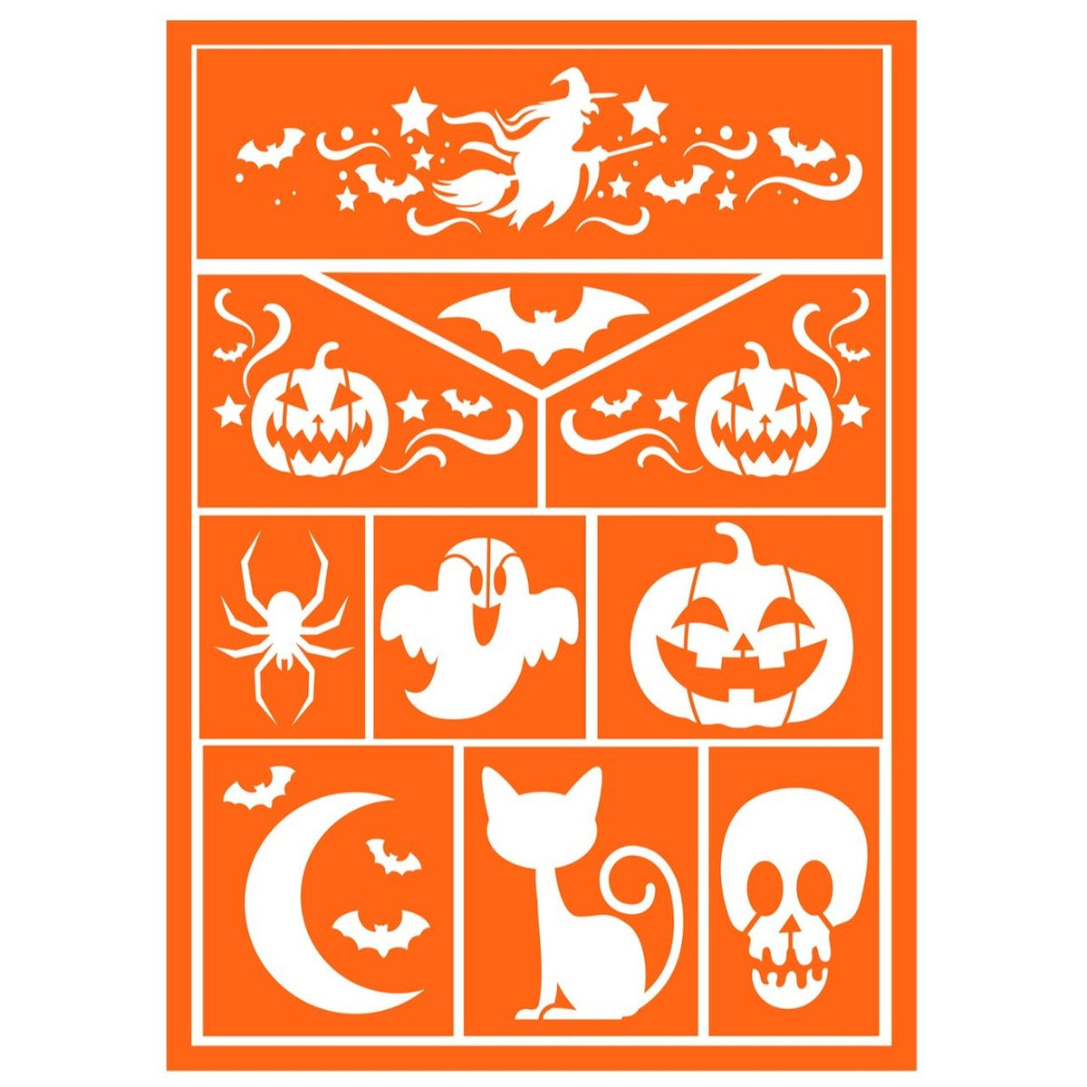 Kids Witch Makeup Stencil 
