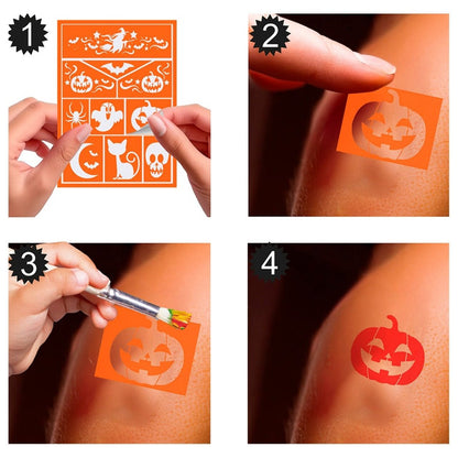 Kids Witch Makeup Stencil 