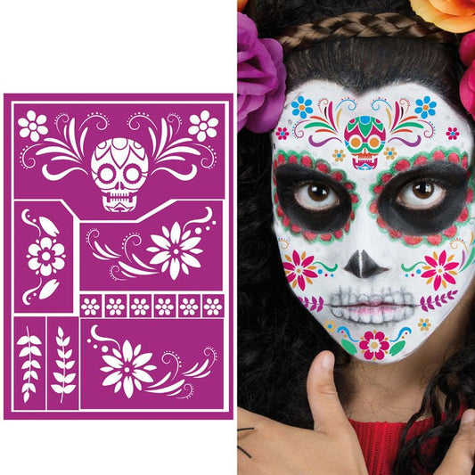 Kids Catrina Makeup Stencil