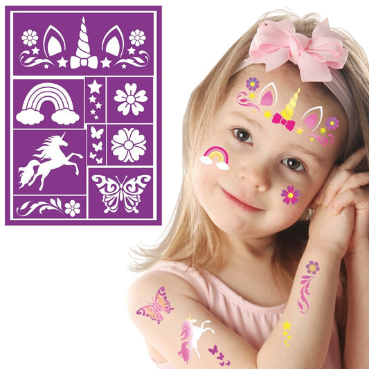 Kids Unicorn Makeup Stencil