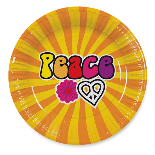 Hippie Peace Plates