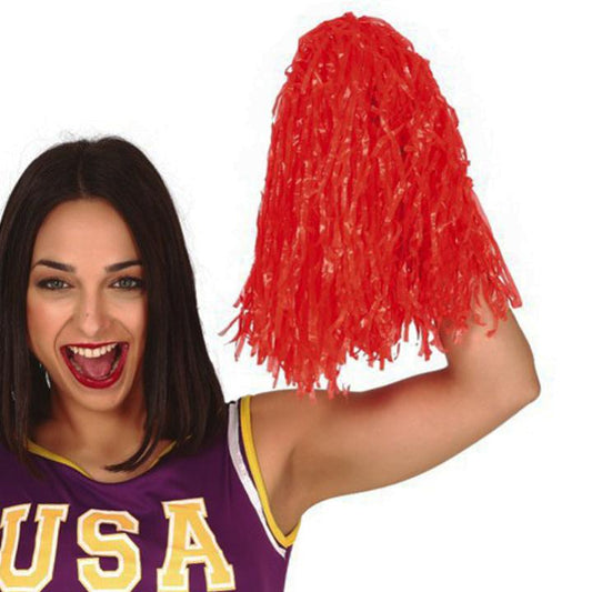 Red 120 g Raffia Pompom