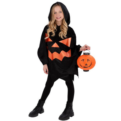 Kids Pumpkin Poncho