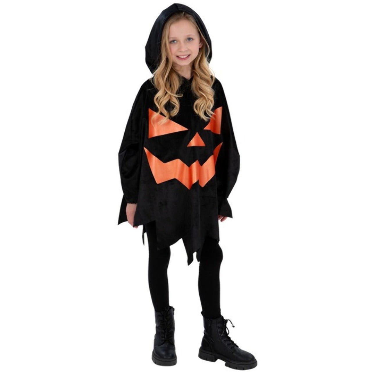 Kids Pumpkin Poncho