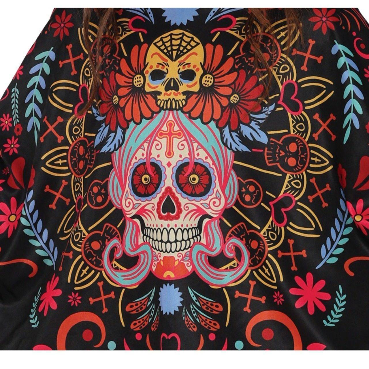 Kids Day of the Dead Catrina Poncho