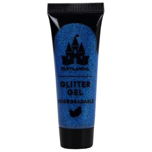 Biodegradable Blue Glitter Gel