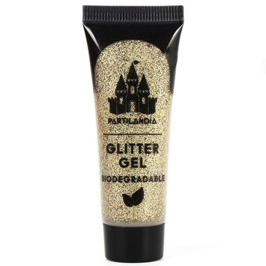 Biodegradable Gold Glitter Gel