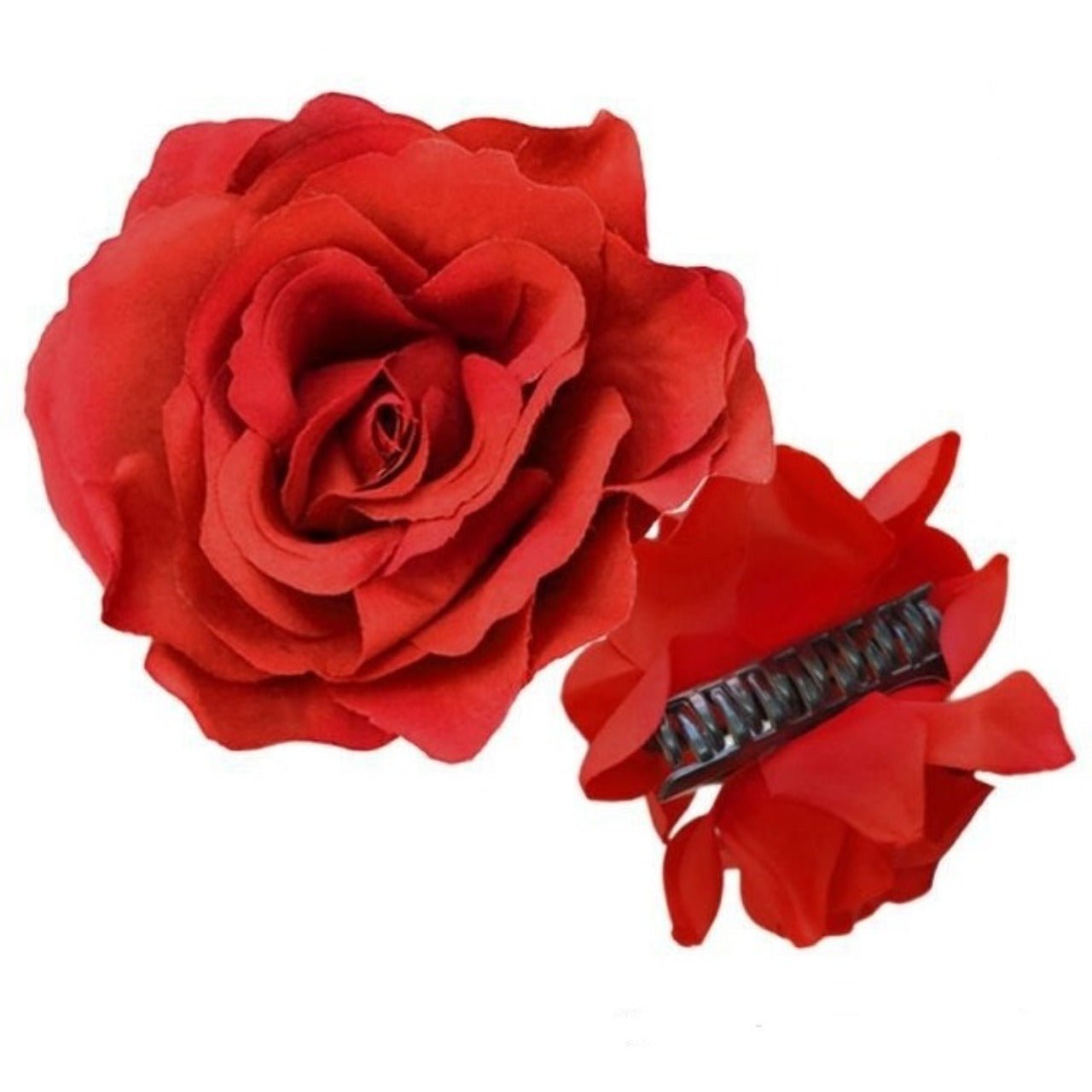 Red Flamenco Rose with Clip