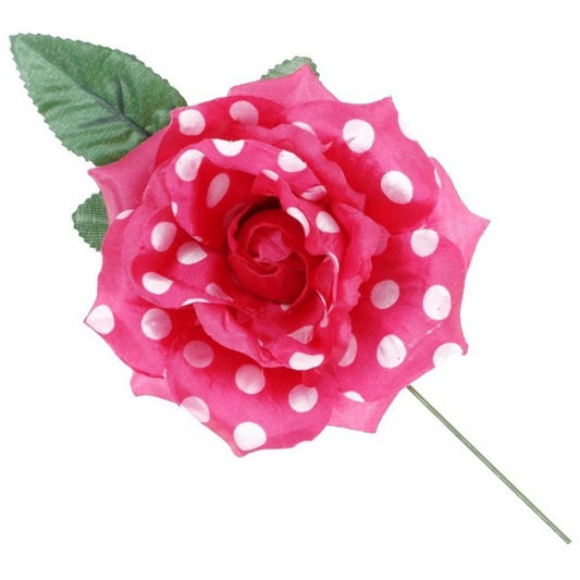 Fuchsia Pink and White Flamenco and Chulapa