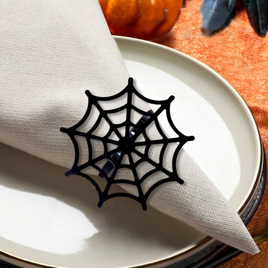 Metallic Spiderweb Napkin Holder