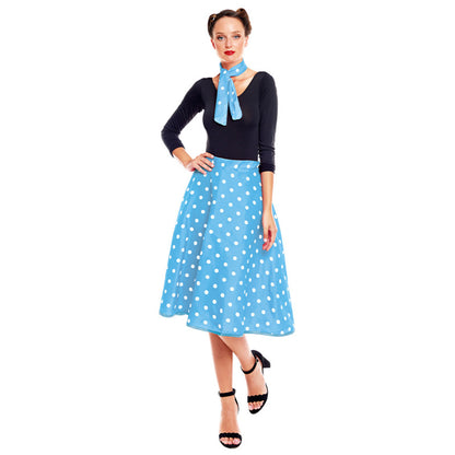 Blue Polka Dot 50s Set