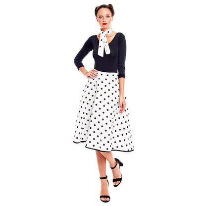 White Polka Dot 50s Set