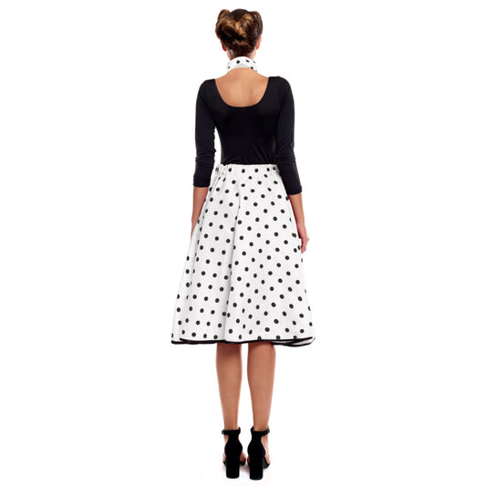 White Polka Dot 50s Set