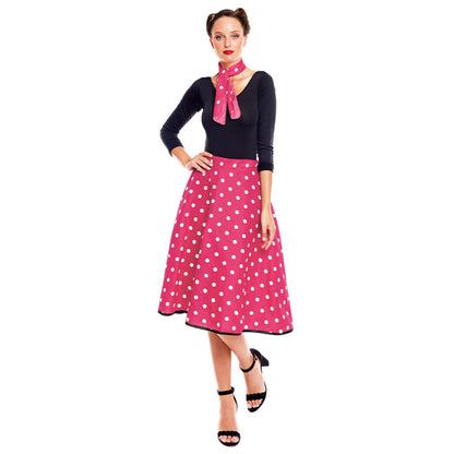 Fuchsia Polka Dot 50s Set
