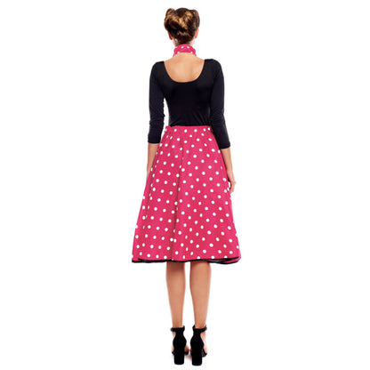 Fuchsia Polka Dot 50s Set