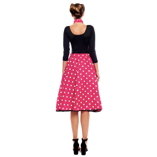 Fuchsia Polka Dot 50s Set