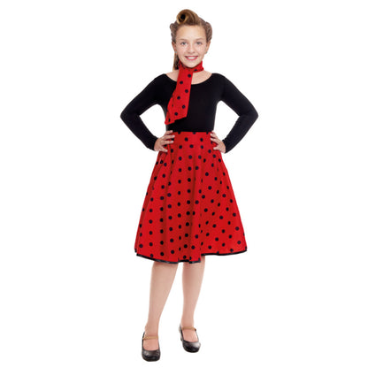 Kids 50s Red Polka Dot Set