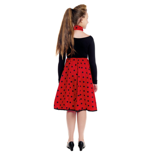 Kids 50s Red Polka Dot Set