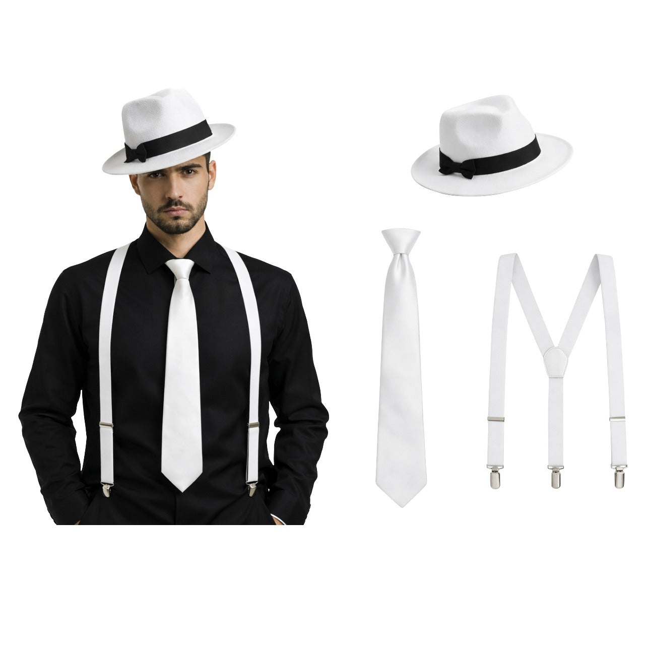 White Gangster Set