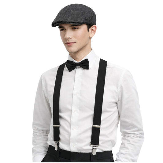 Black English Gangster Peaky Set