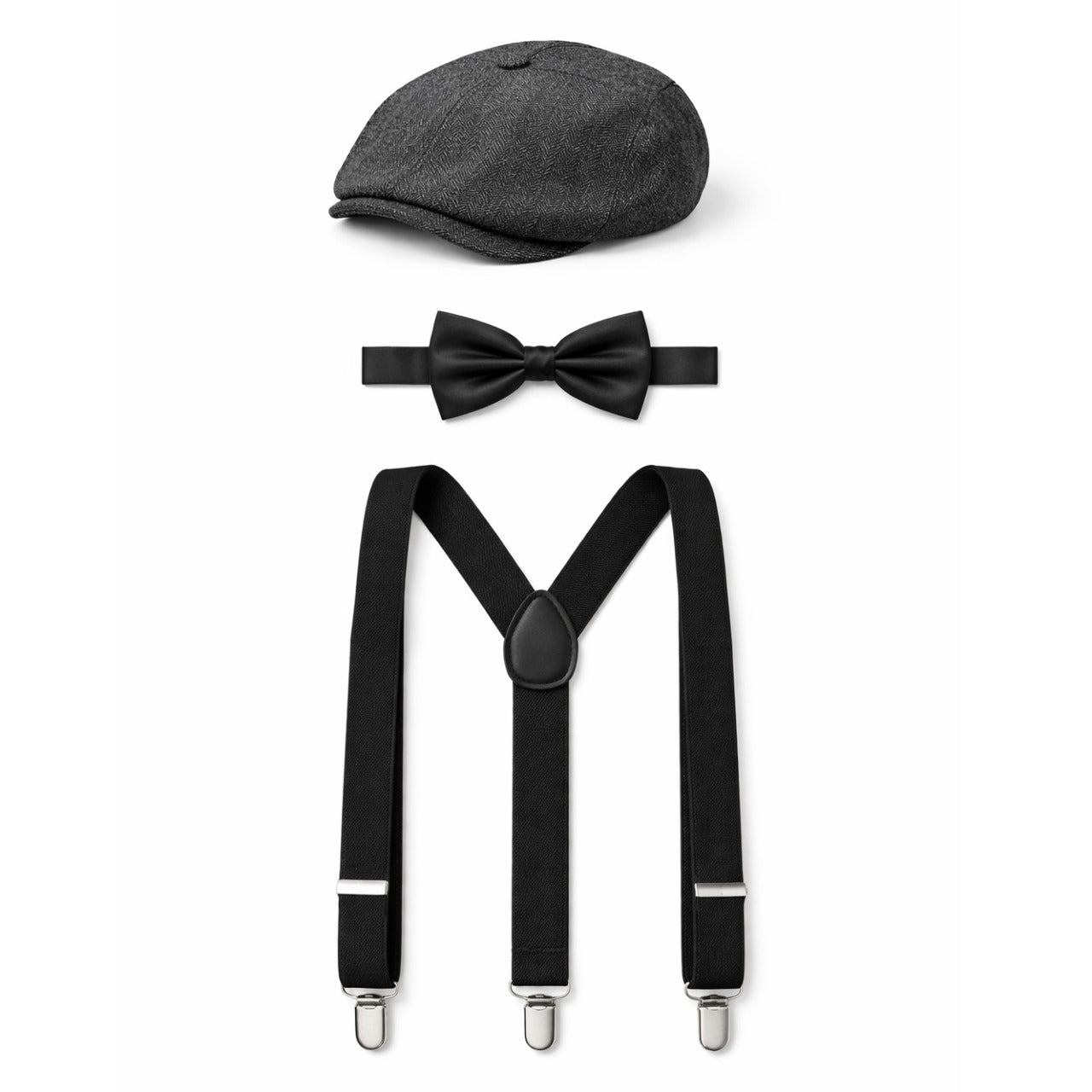 Black English Gangster Peaky Set