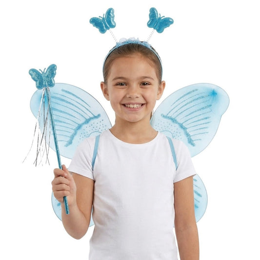 Blue Butterfly Fairy Set