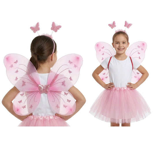 Pink Butterfly Fairy Set