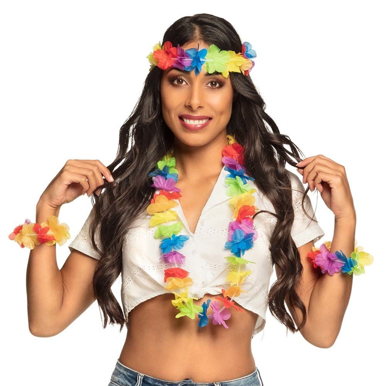 Eco Multicolour Hawaiian Set