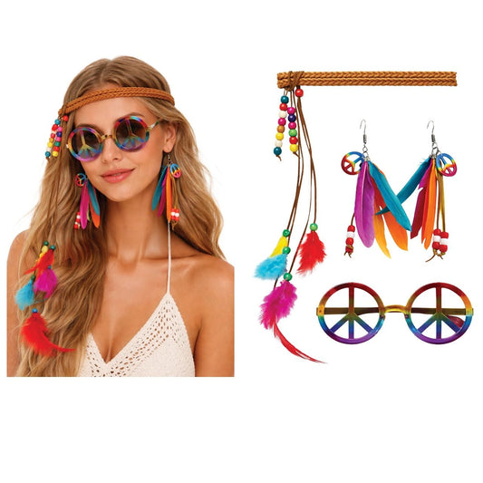 Multicolour Hippie Set