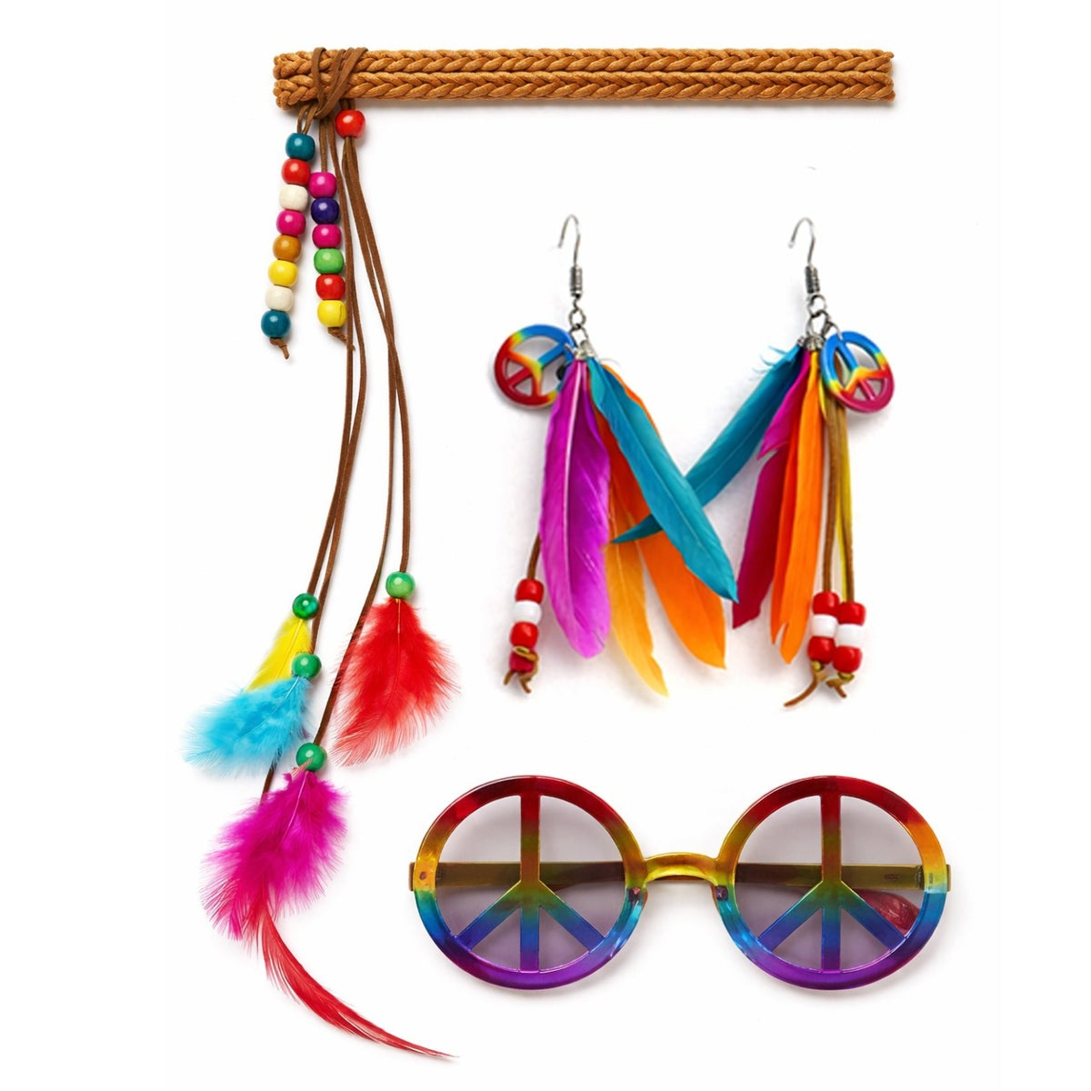 Multicolour Hippie Set