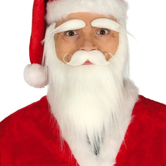 White Santa Claus Beard and Wig Set