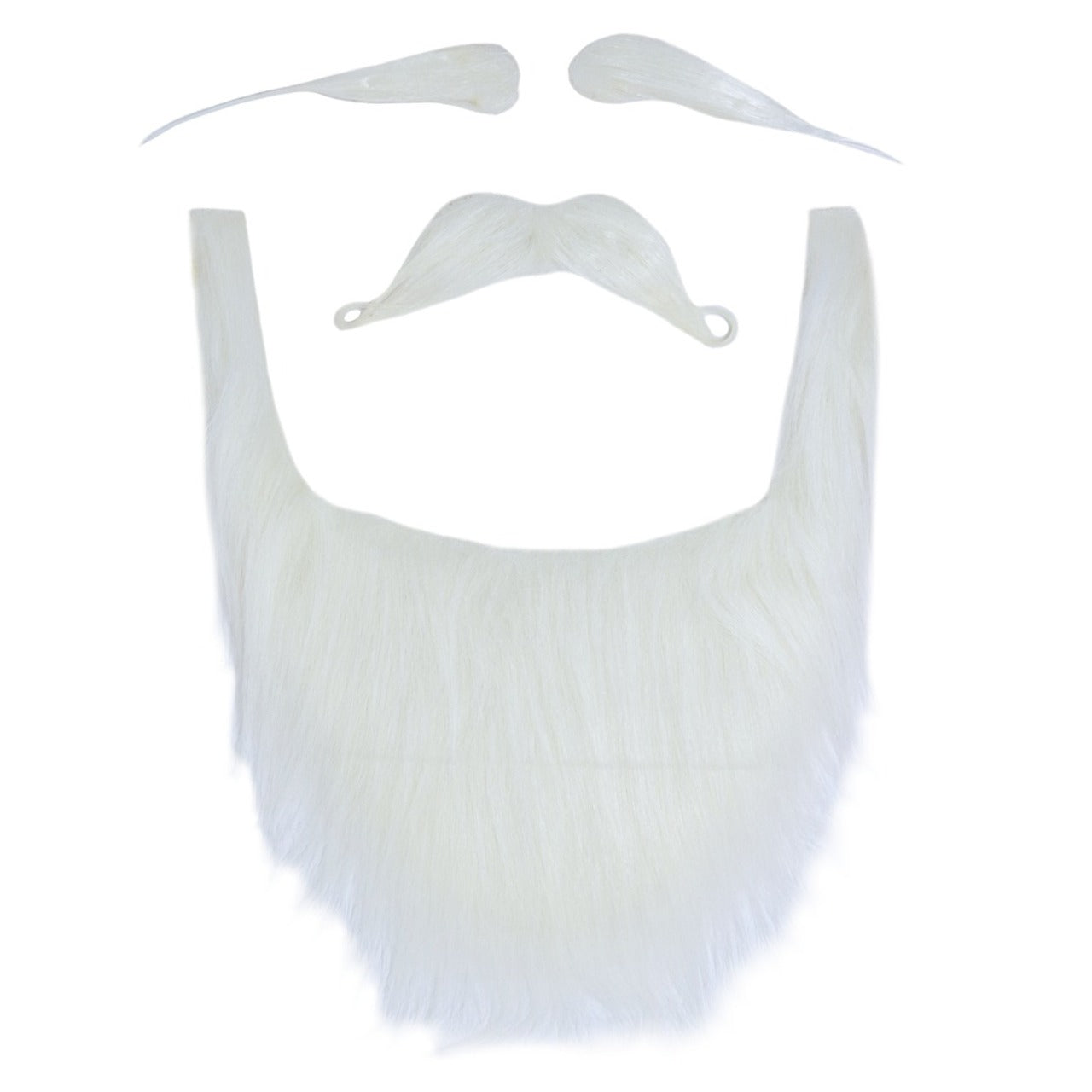 White Santa Claus Beard and Wig Set