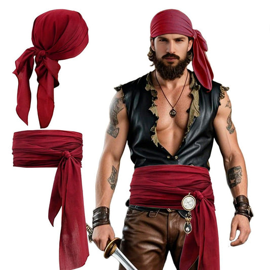 Red Corsair Pirate Set