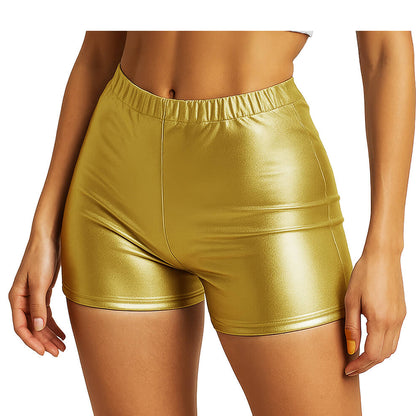 Short Metallic Gold
