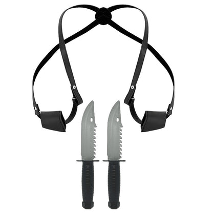 Shoulder Holster with 2 Knives